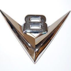 53 Ford Truck Grille Emblem - "V8"