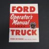 1955 FORD TRUCK OWNERS MANUAL