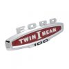 66 Ford Truck Fender Side Nameplate - "Twin I Beam" & "Ford F100"