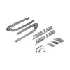 53-54 Ford Truck Hood Emblem Set - "Ford F100" With Boomerangs