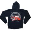 Hoodie - Navy Blue - Red 56 Ford Truck
