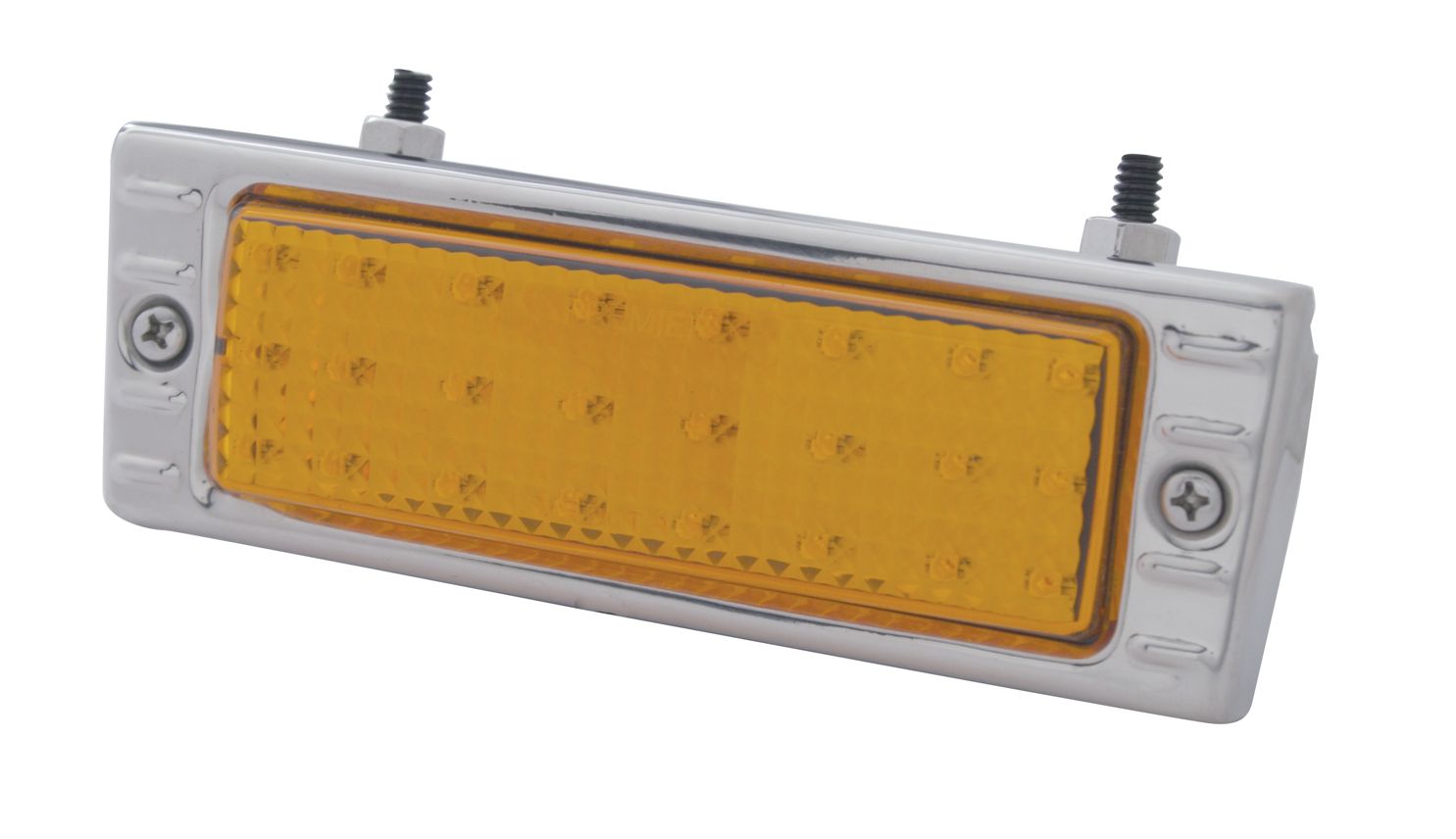 1947-53 Chevy Truck 24 LED Parking Light Assembly With SS Bezel Amber Lens SOLD AS A PAIR