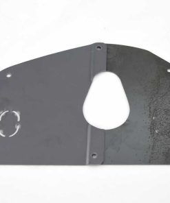 53-56 Ford Truck Floor Plates Around Steering Column - Stock Steering Column Hole - With Brake & Clutch Punch Out - 2 Piece - Plain Steel