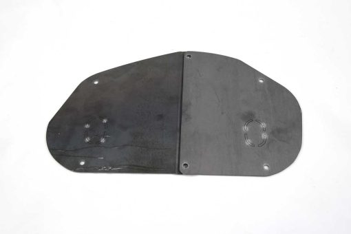 53-56 Ford Truck Floor Plates Around Steering Column - No Column Hole - With Brake & Clutch Punch Out - 2 Piece